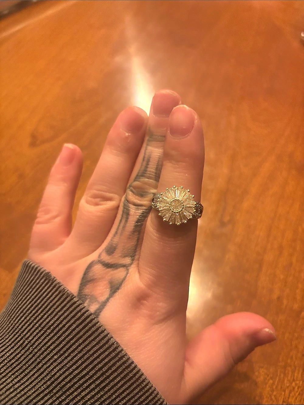Two- Tone Flower Ring